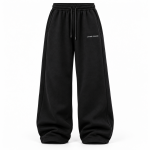 Black Wide-Leg Sweatpants