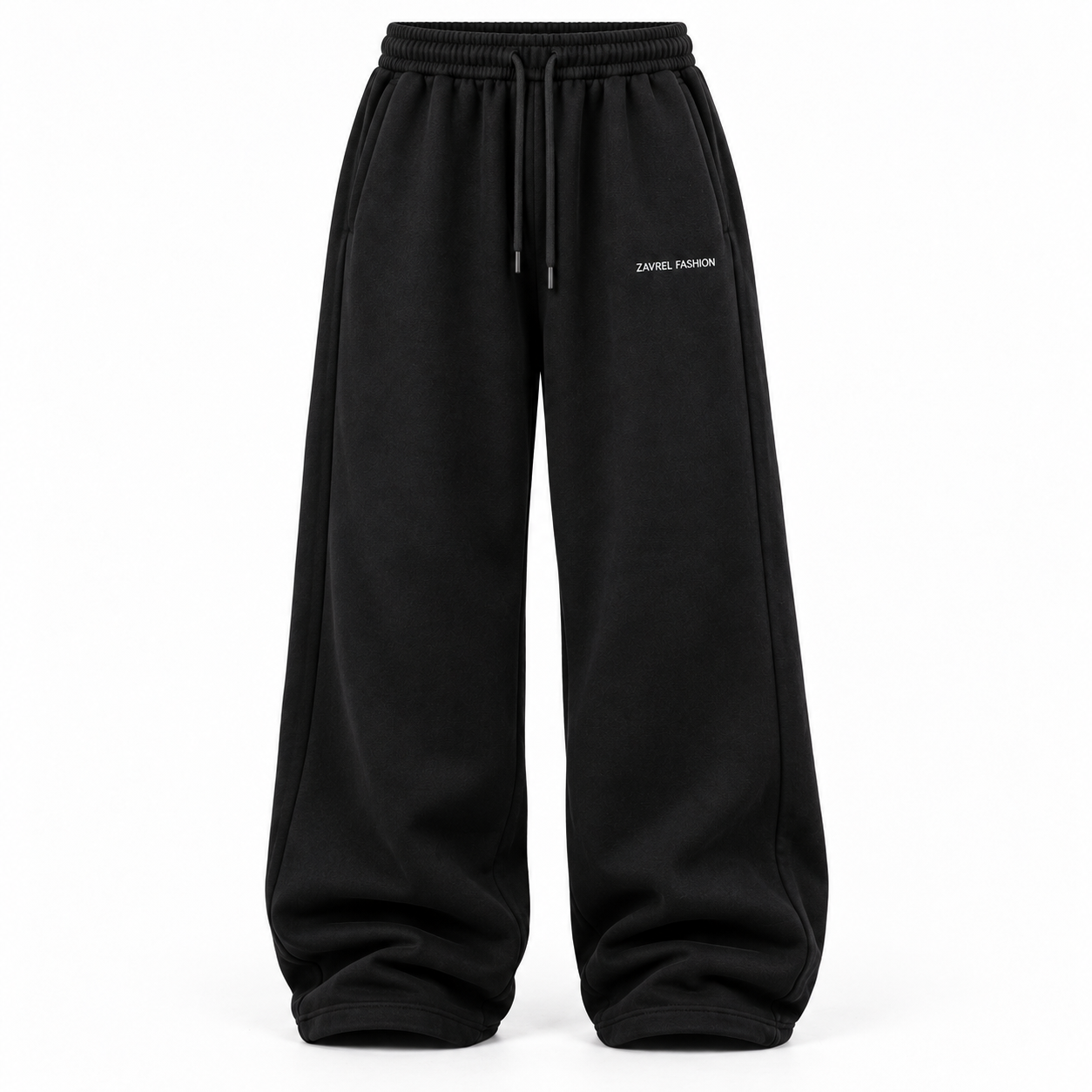 Black Wide-Leg Sweatpants Black Wide-Leg Sweatpants
