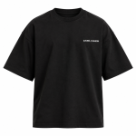 Boxy Heavyweight Black Tee