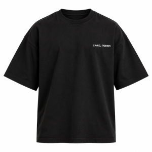 Boxy Heavyweight Black Tee