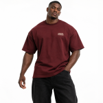 Boxy Heavyweight Burgundy Tee